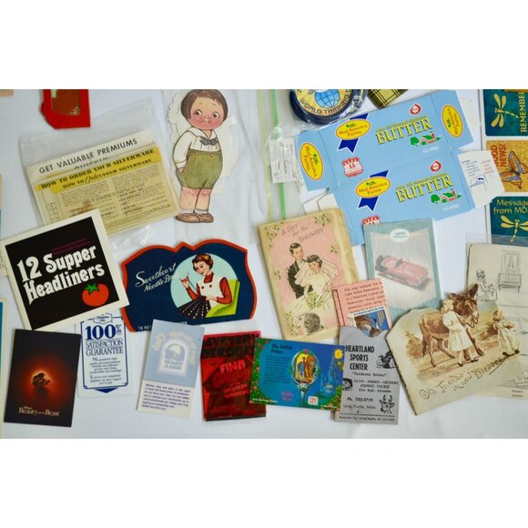 Large Lot Paper Ephemera Vintage Advertising Random Assortment - Picture 6 of 9